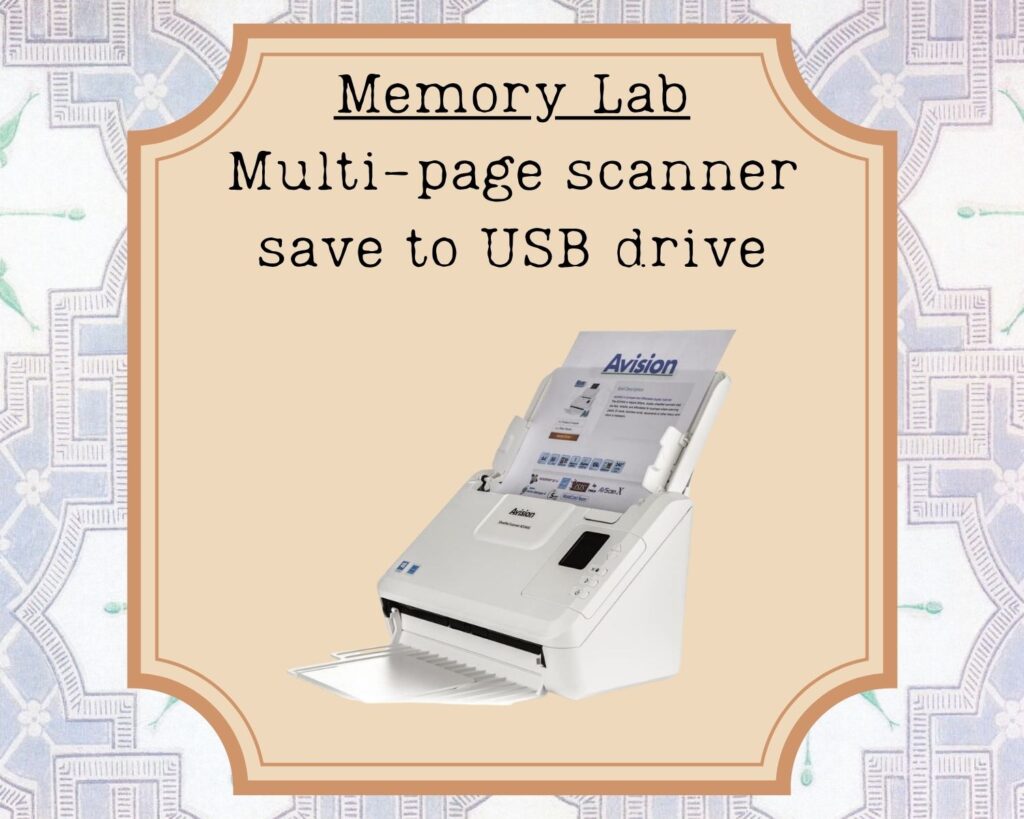 Memory Lab Avision Multi-page Scanner