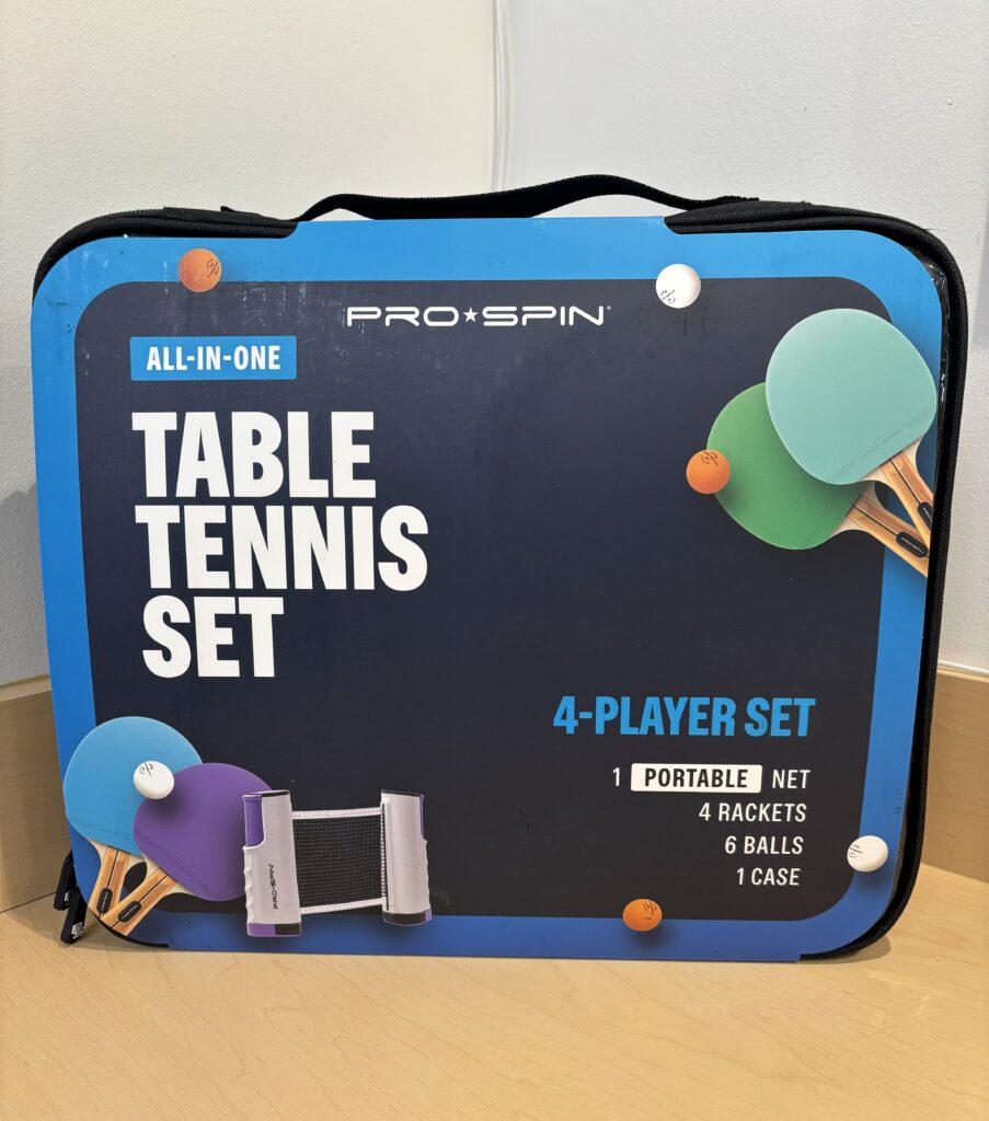 Table tennis set